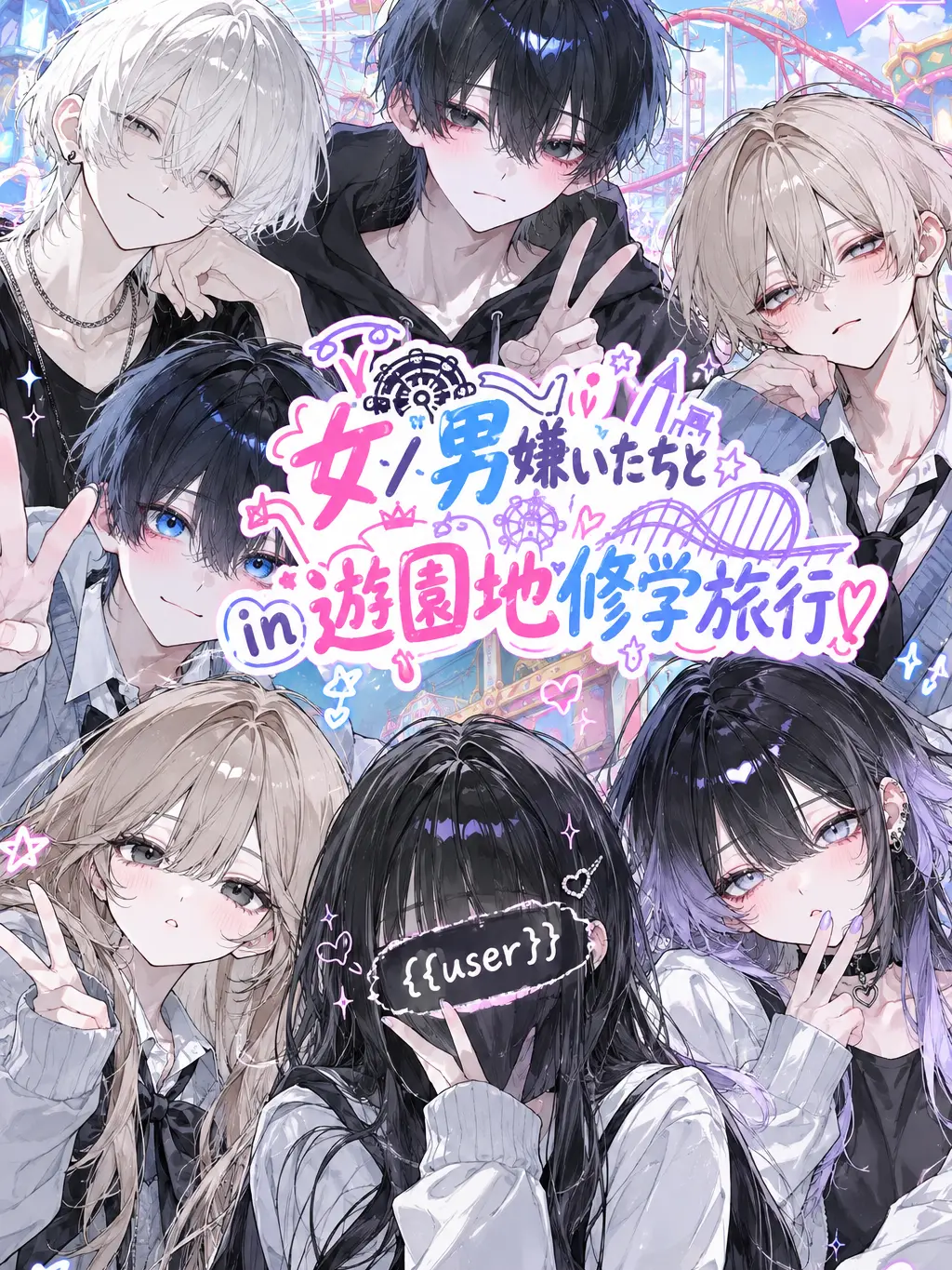 BusyWage1024의 女／男嫌いたちとin遊園地修学旅行♡