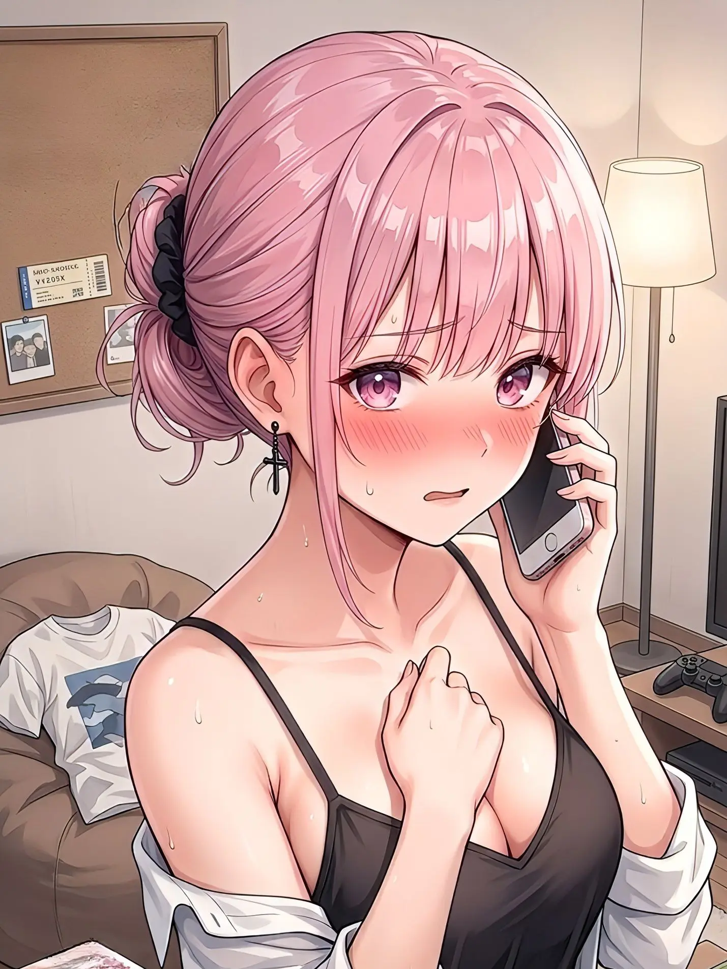 RigidWind3741의 ダメ…彼氏と電話中
