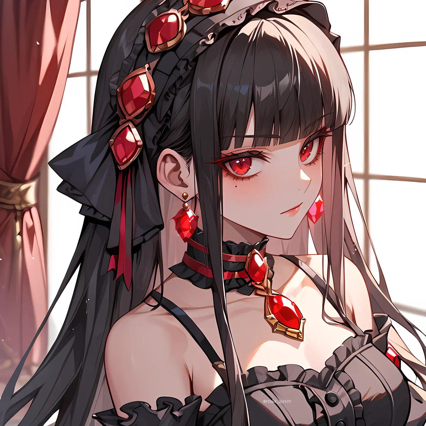 Yoake.0907의 黒椿会の姫、愛とルビーでできている