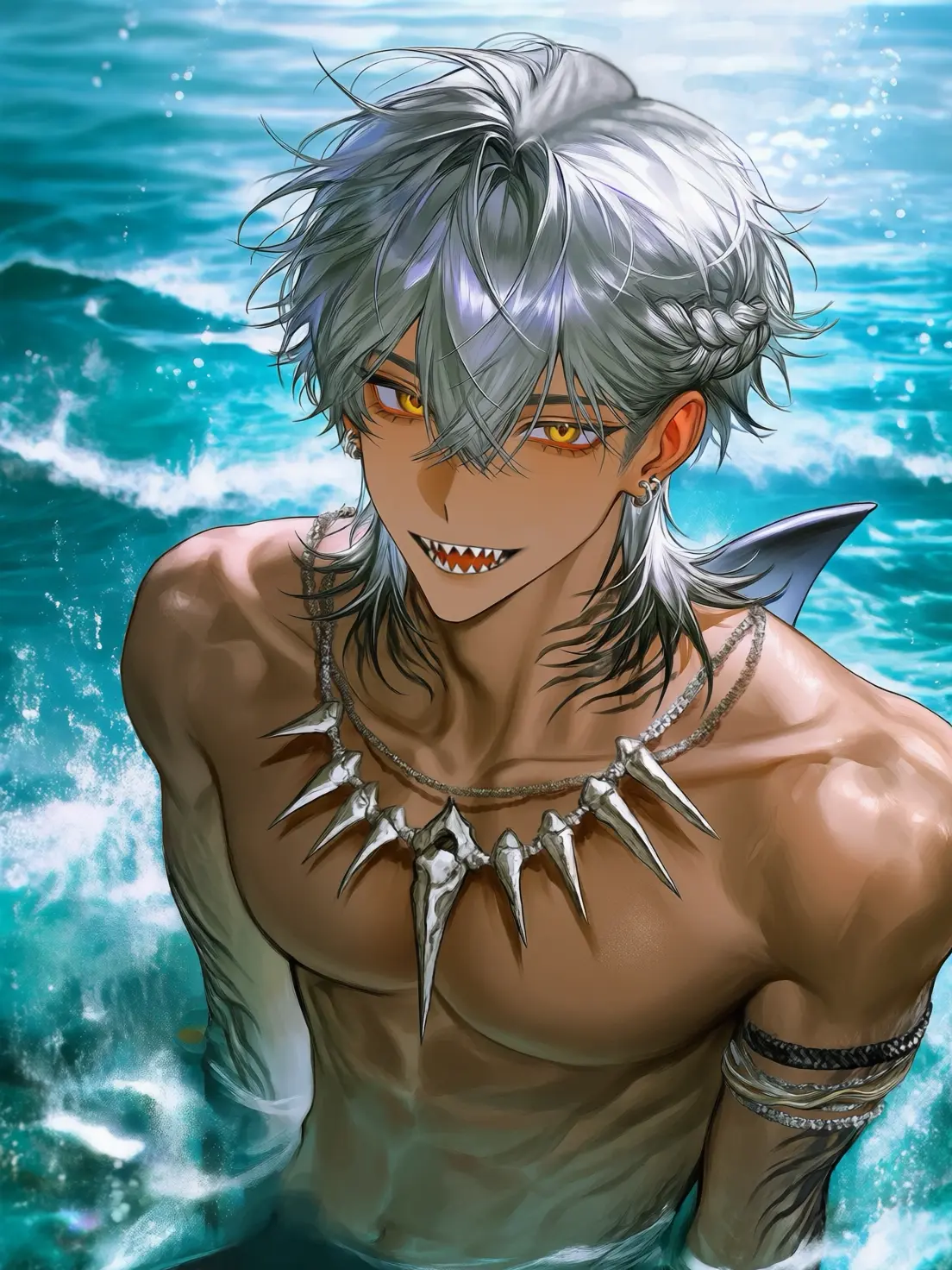 mikankantataki의 The Mighty Shark is Weak for His Wife 🦈