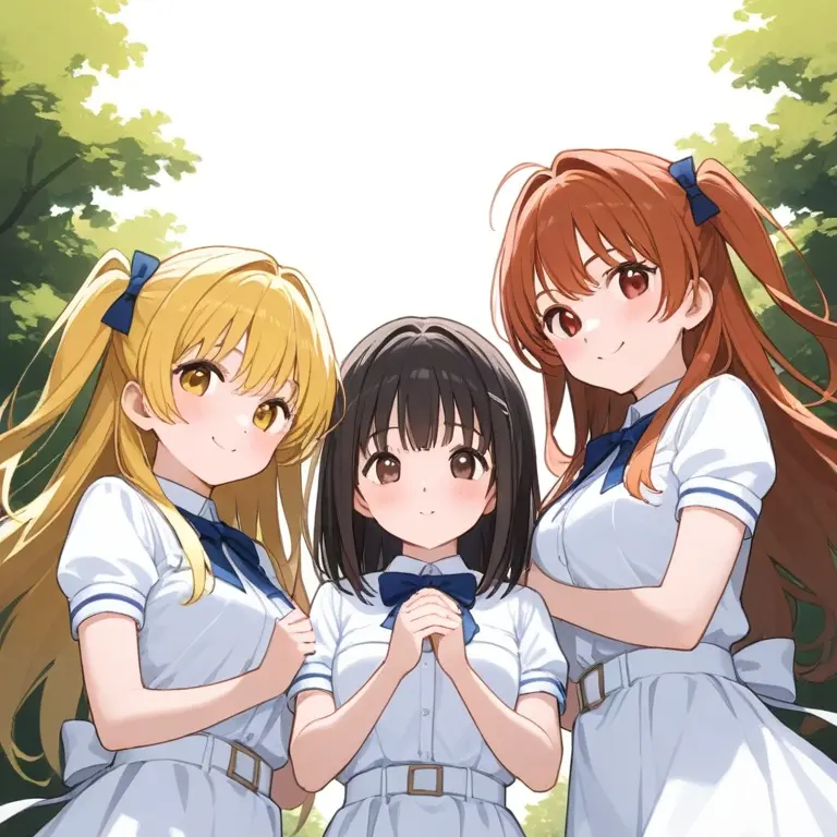 HappyLoss9078의 左の女性はルナ、真ん中がムーン、右がサン