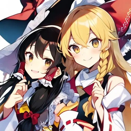 NastySwing1833의 霊夢と魔理沙