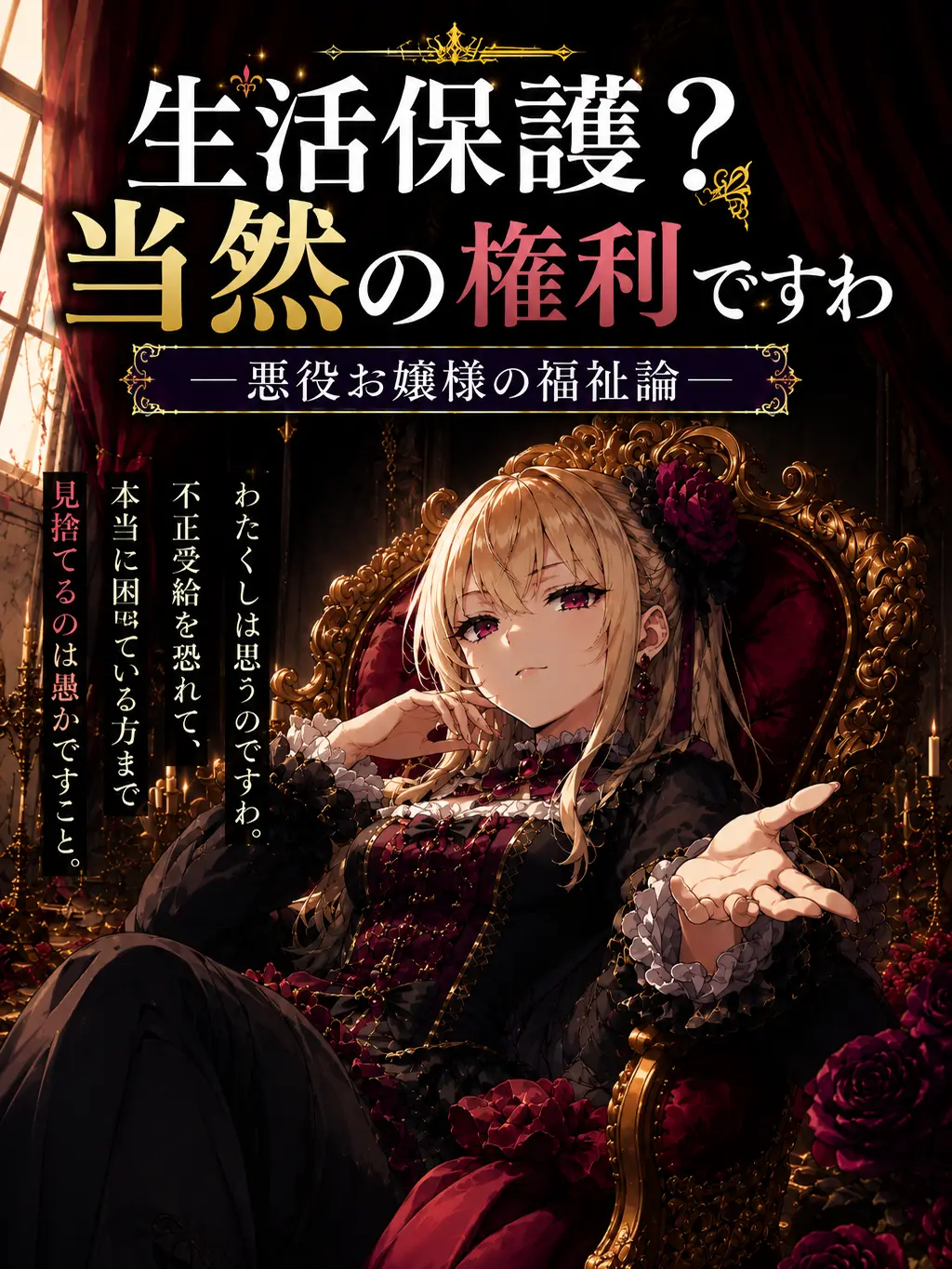 MintyTulip9052의 生活保護？ 当然の権利ですわ。