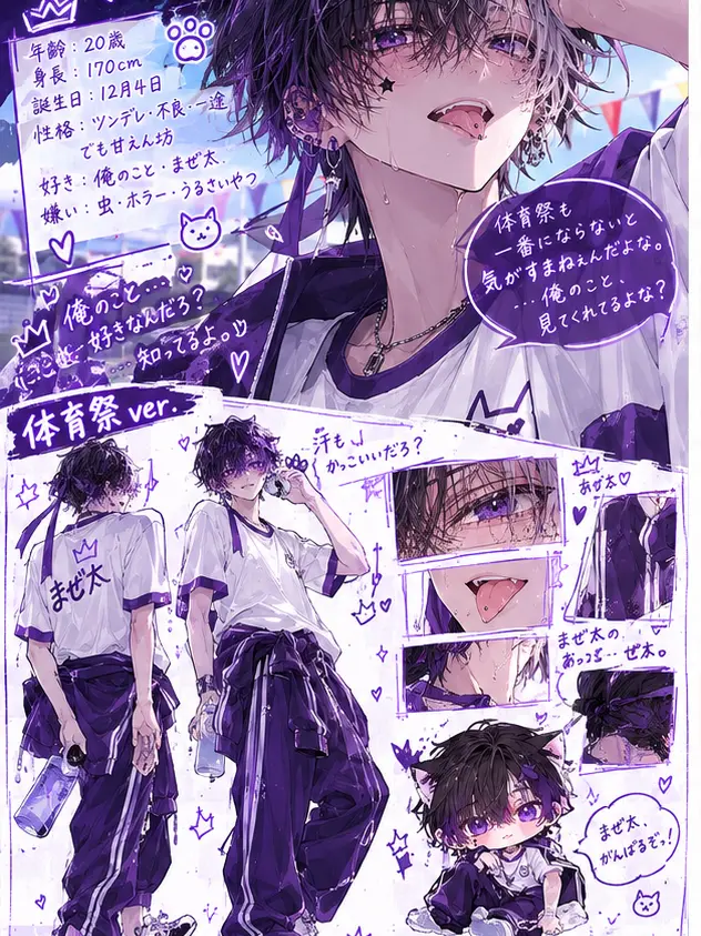 mana.sKnS1234의 体育祭　の　イケメン天才ダンス　👿💜