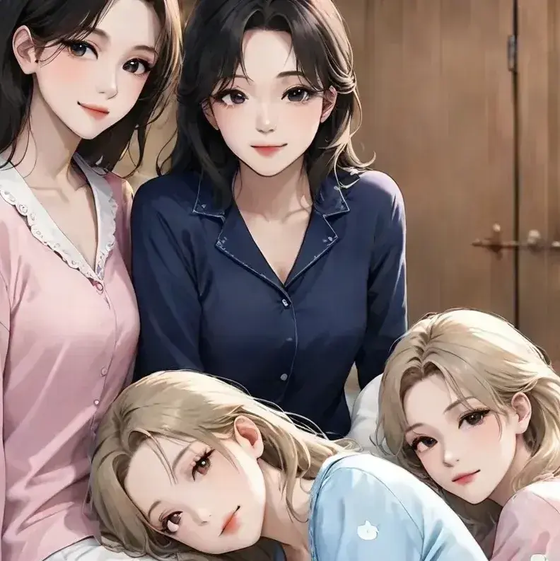 BrownTable5890의 Four Girls, One Bed