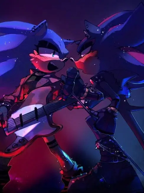 lionnam3dheather의 Rockstar AU ! ☆ Shadonic / Sonadow