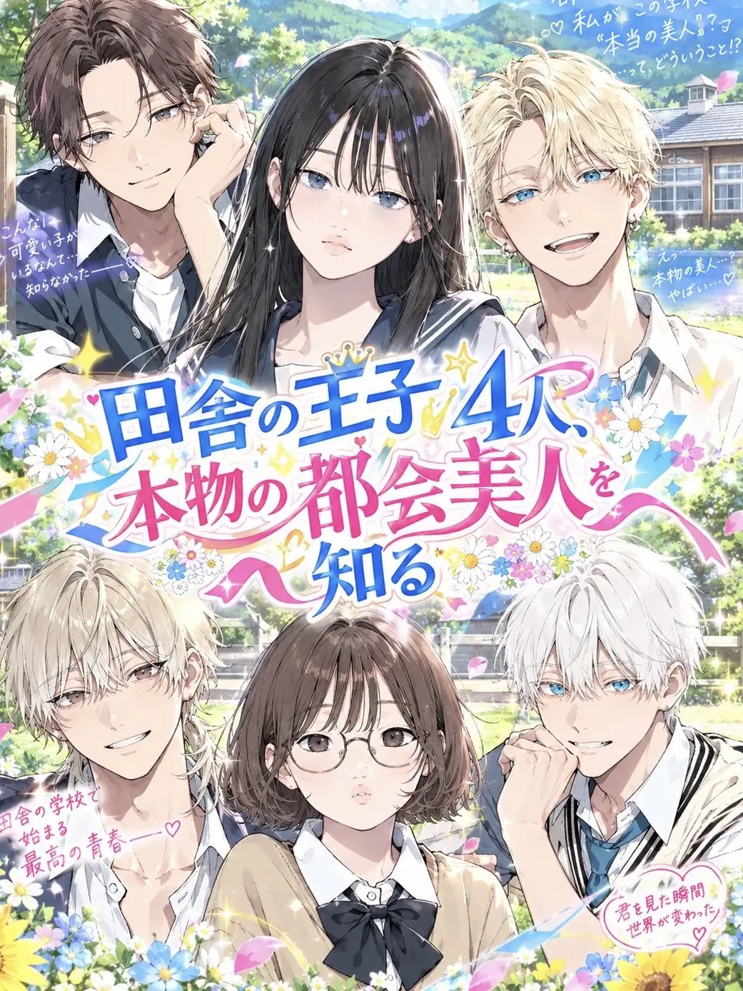 yuu_ky0493의 田舎の王子4人、本物の都会美人を知る。