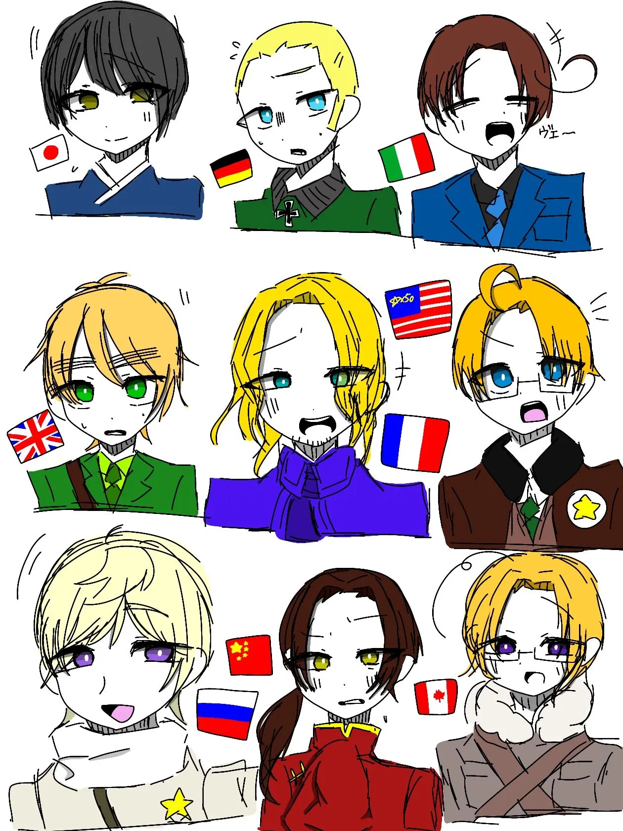 Aira0705578665의 ヘタリアの皆に執着される！？