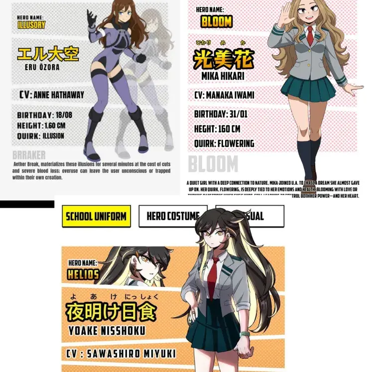 Mha - THREE NEW STUDENTS - zeta