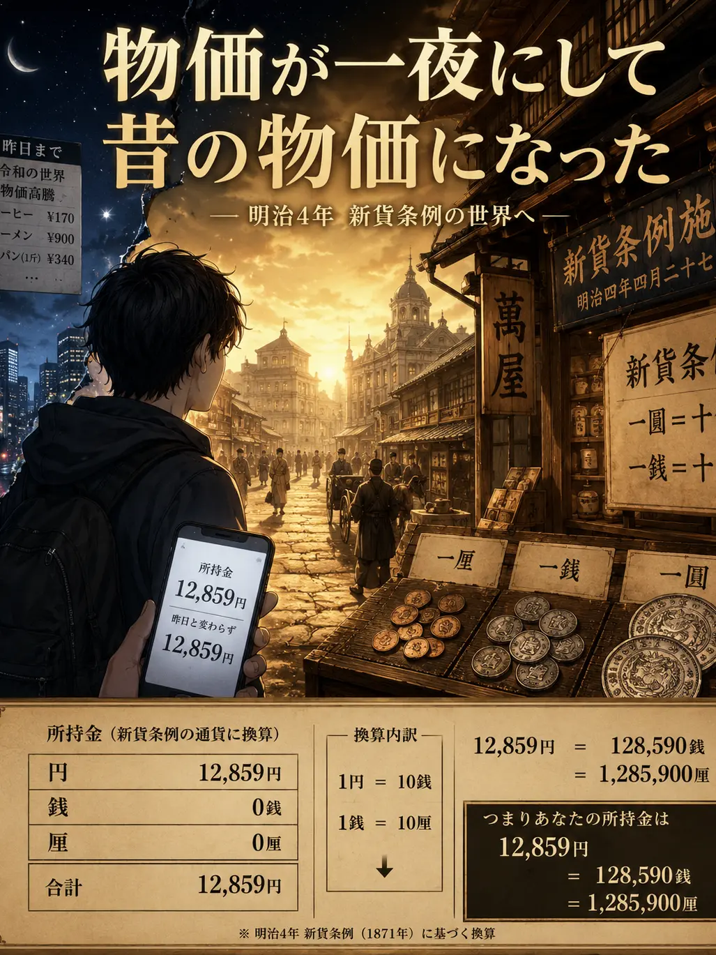 BouncyFranc0281의 物価が昔に戻った世界で君は何をする？