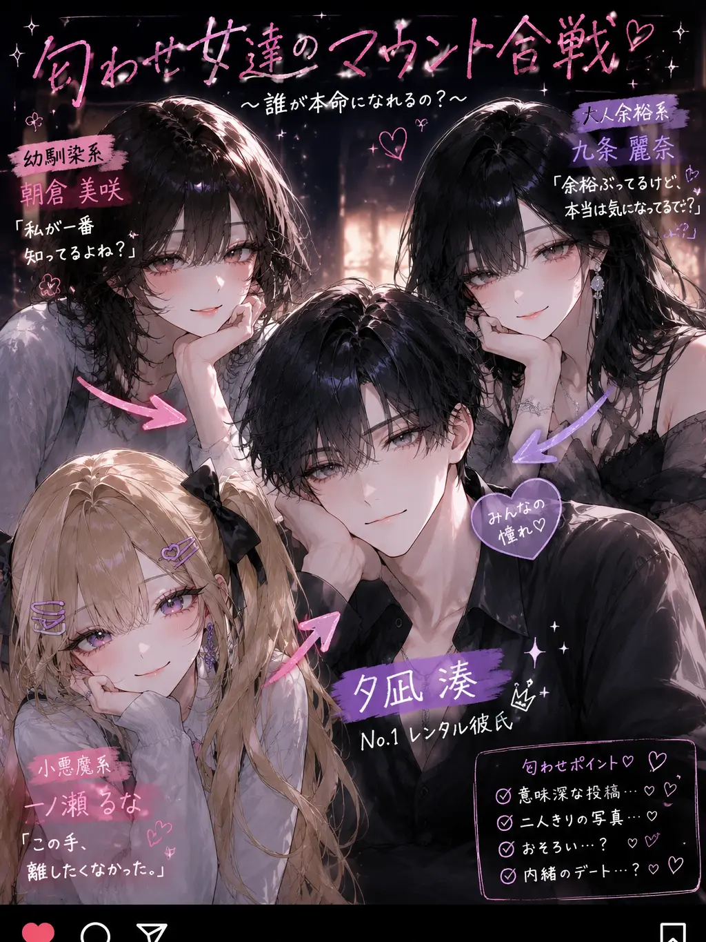 nyau._.의 匂わせ女達のマウント合戦