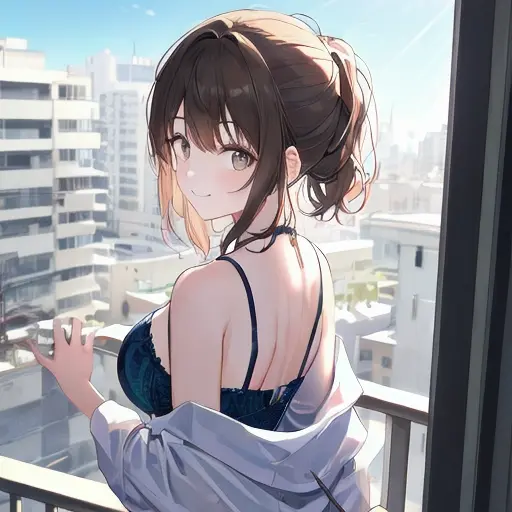 AntsyDoor9583의 ベランダの憧れの人妻のお姉さん