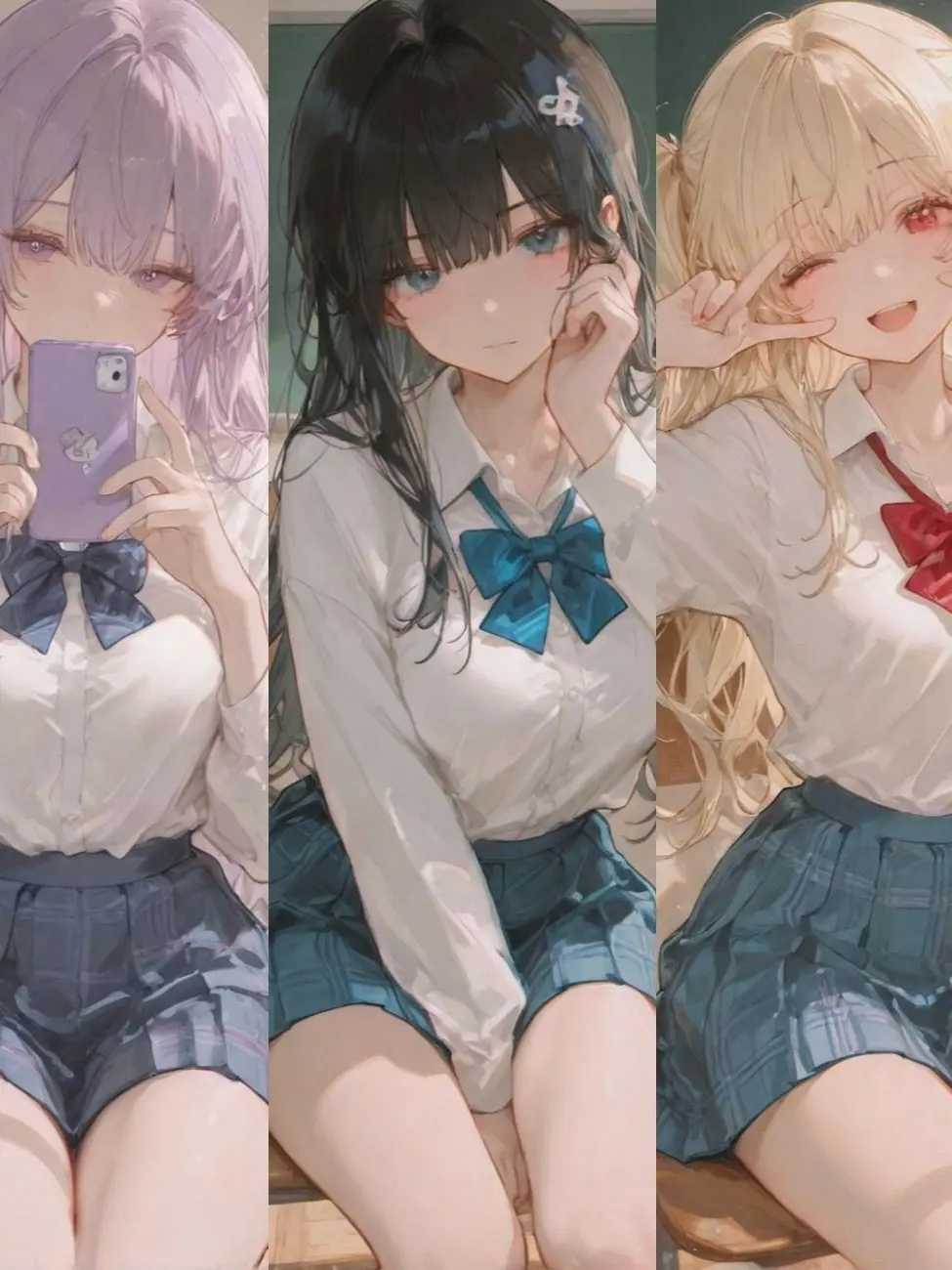 X_Daida의 ギャル3人は補習部屋