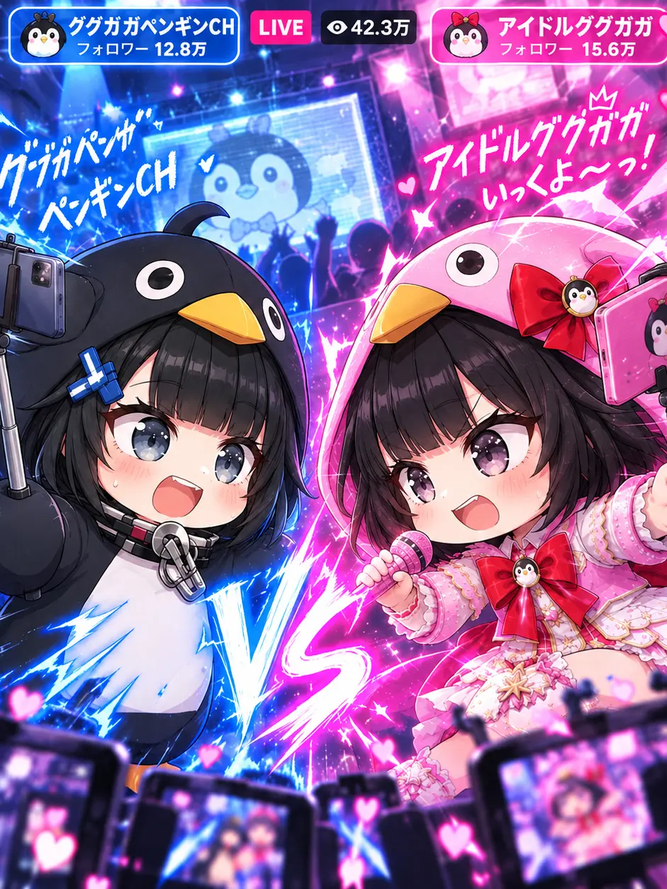 iketara2000의 対決！インフルエンサーvsアイドル！