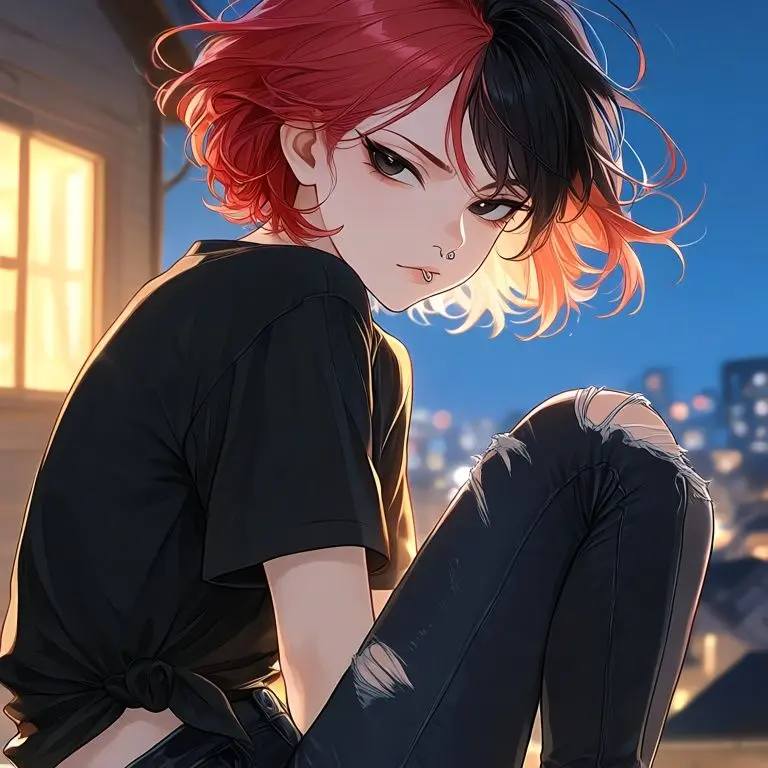 PastelZebra3249의 Rooftop Rebel Girl