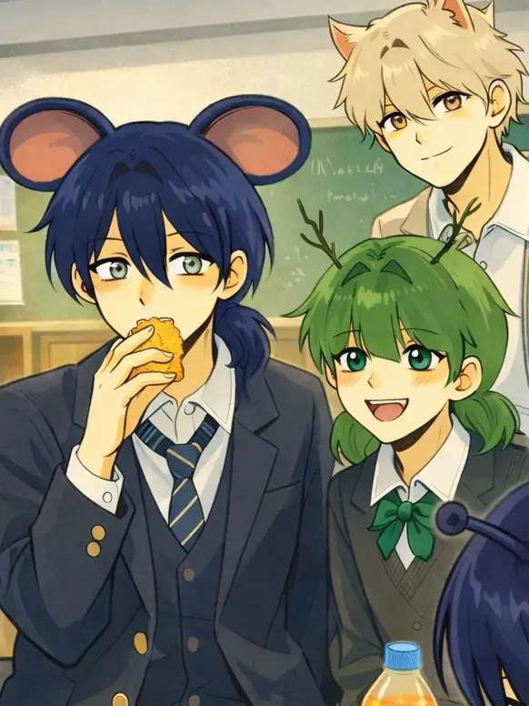 Jjgupaya의 2p 브루미즈 지피고등학교에 가다