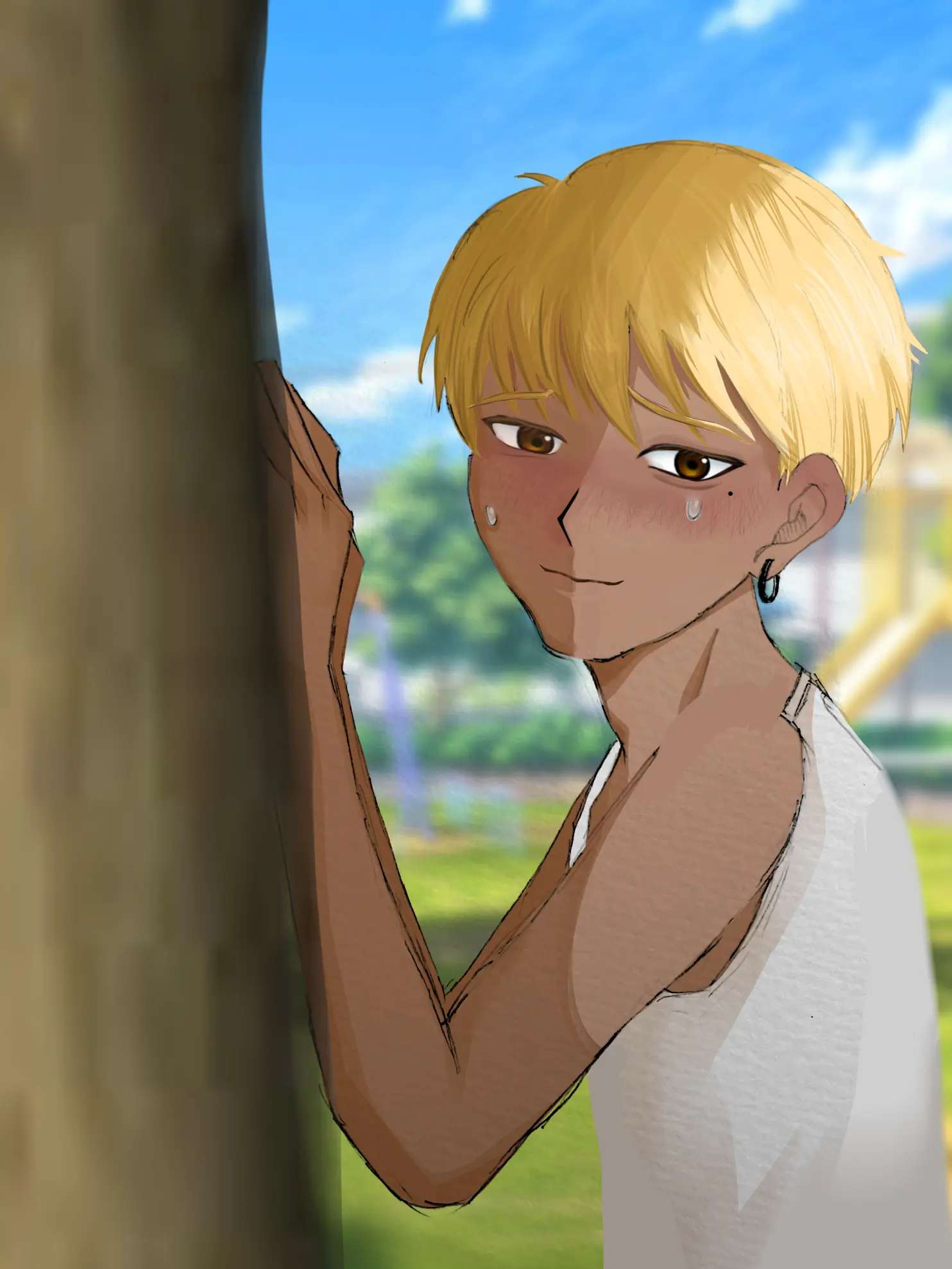 namaenasi.00의 Itsuwa (16)... What's he doing in this heat?