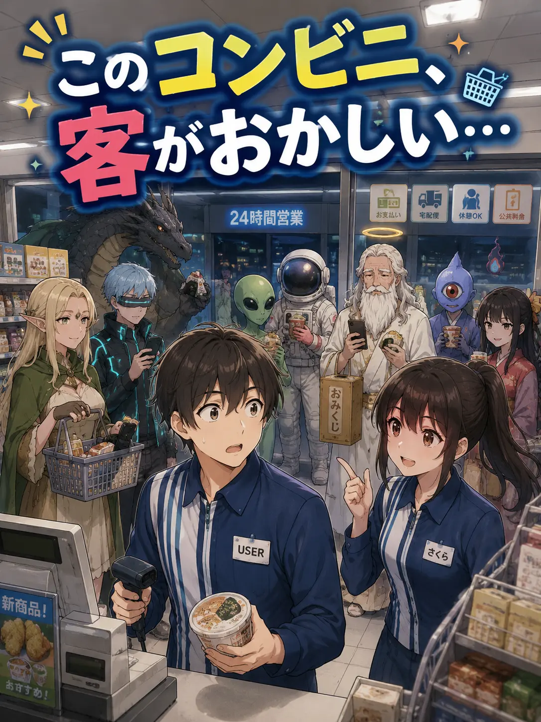 tochidesu의 このコンビニ、客がおかしい...