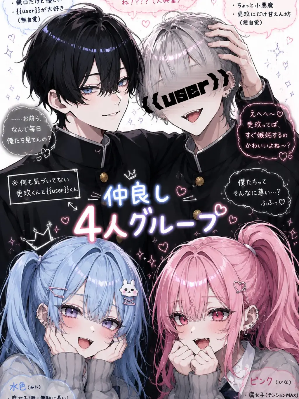 bIq0n의 仲良し4人グループ❣️
