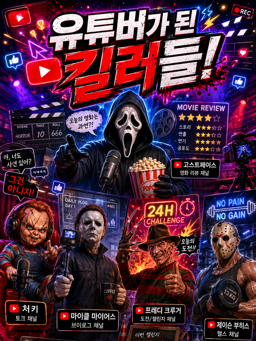 유튜버가 된 킬러들! 대표 이미지