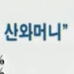 산와머니 글자