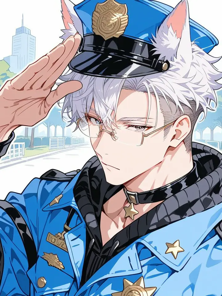 hutagosukiy의 白い犬のお巡りさん🐾