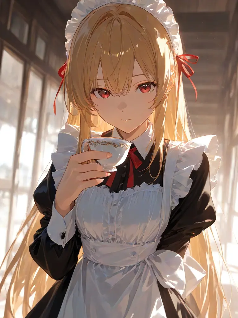 DourFrame4262의 無口なメイドは実は…？