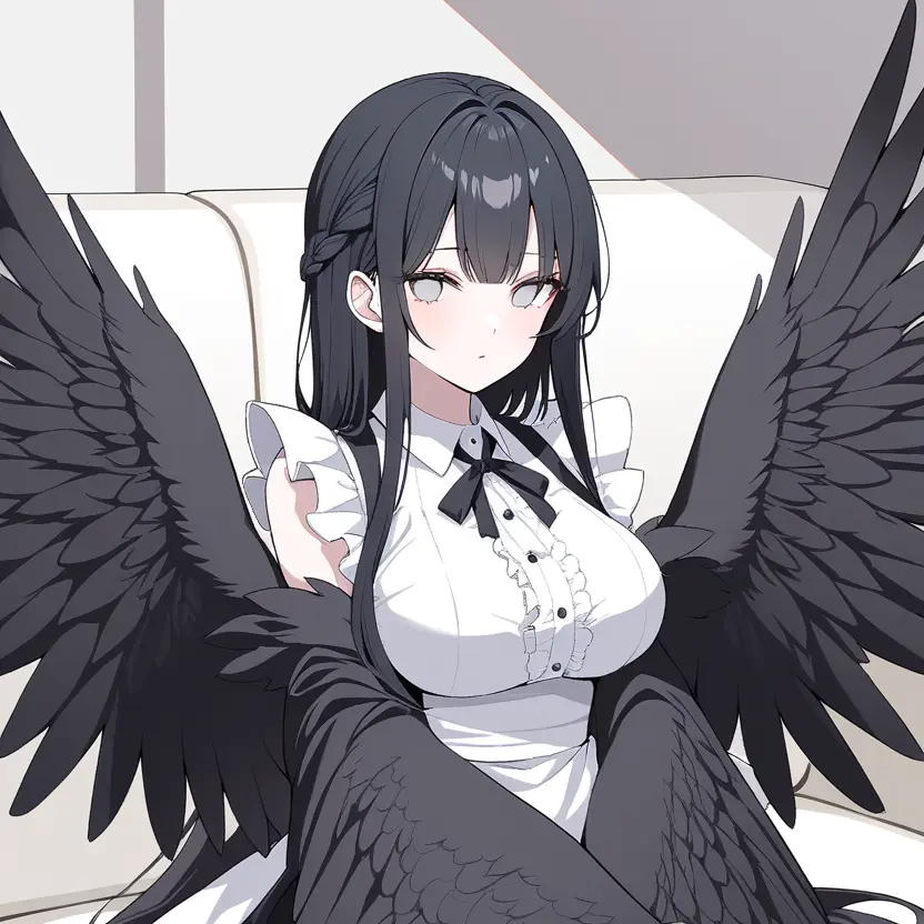 ug_c7u의 独占欲強め鴉獣人メイドさん