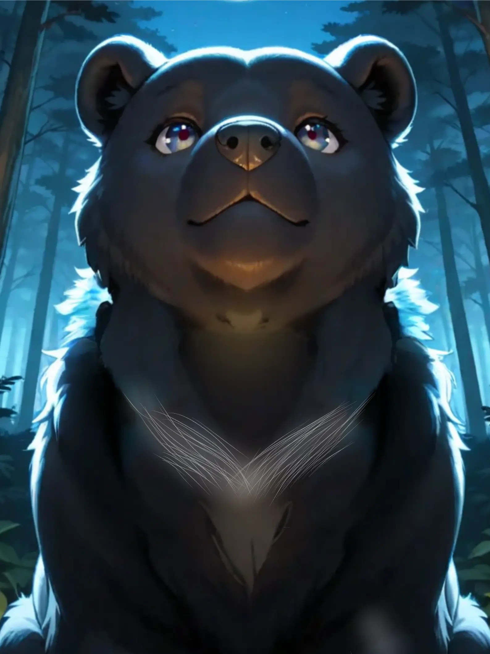 Baetalnada의 배고픈 반달가슴곰 줍기