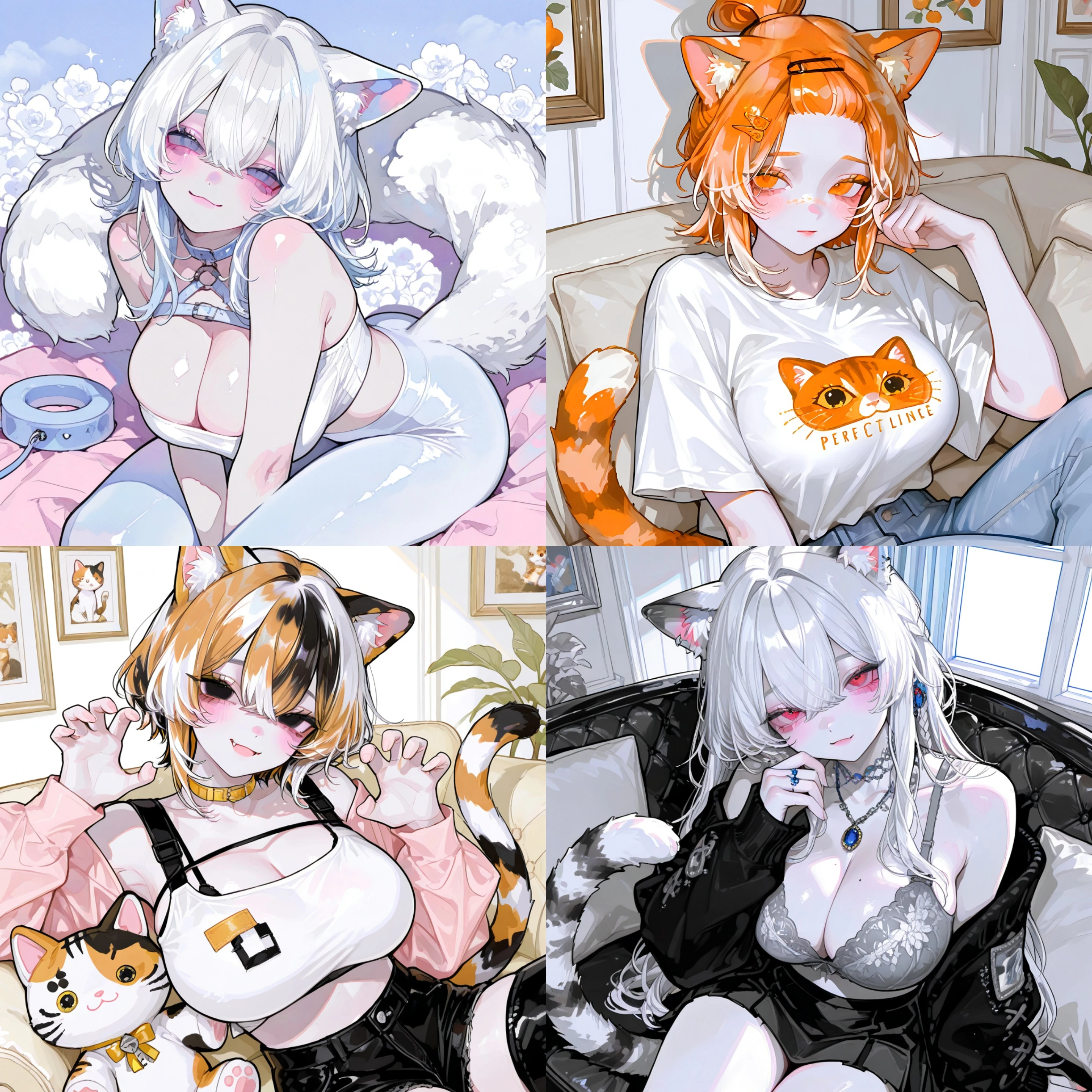 고양이 네마리