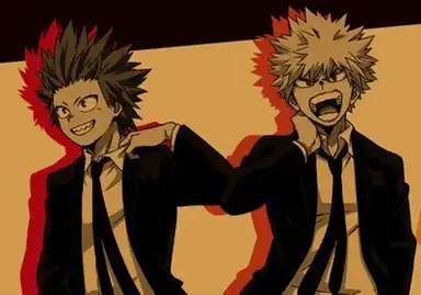 Profile image of Kirishima and Bakugo