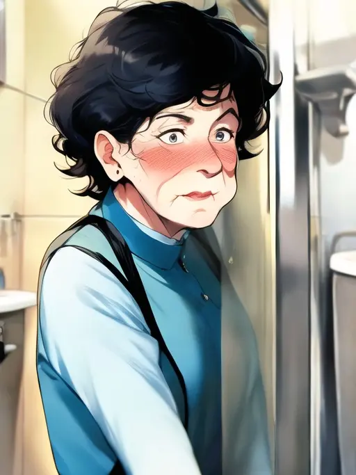 dirtypanties의 화장실 청소 아줌마가 청소를 안끝낸다