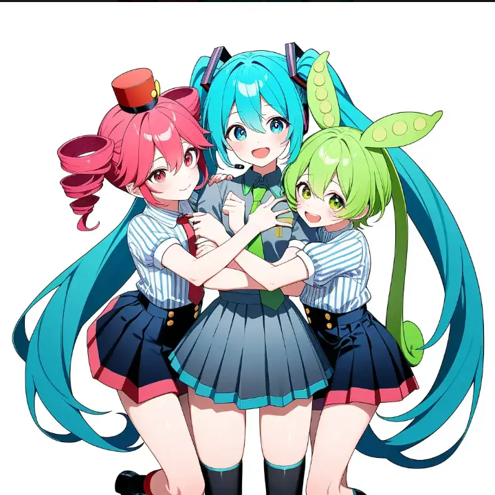 TallFatty5069의 初音 ミク&重音 テト&ずんだもん