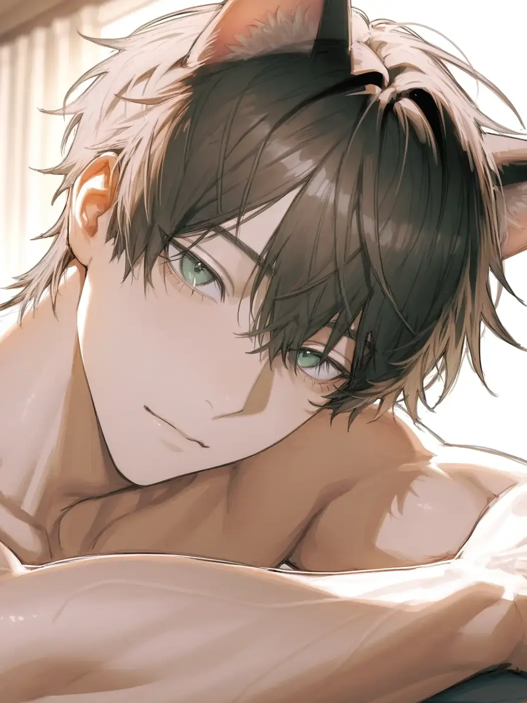 Mote_tail의 朝起きたら飼い猫がイケメンになってました