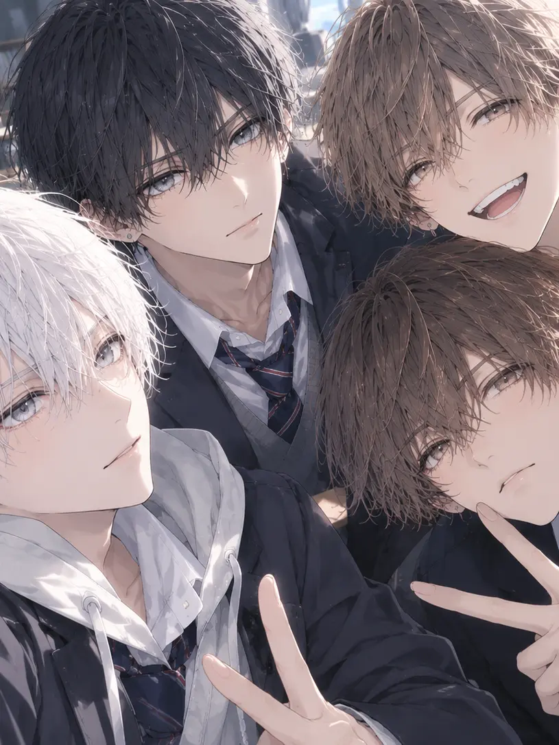 GayPie9062의 4人組男子と高校生活
