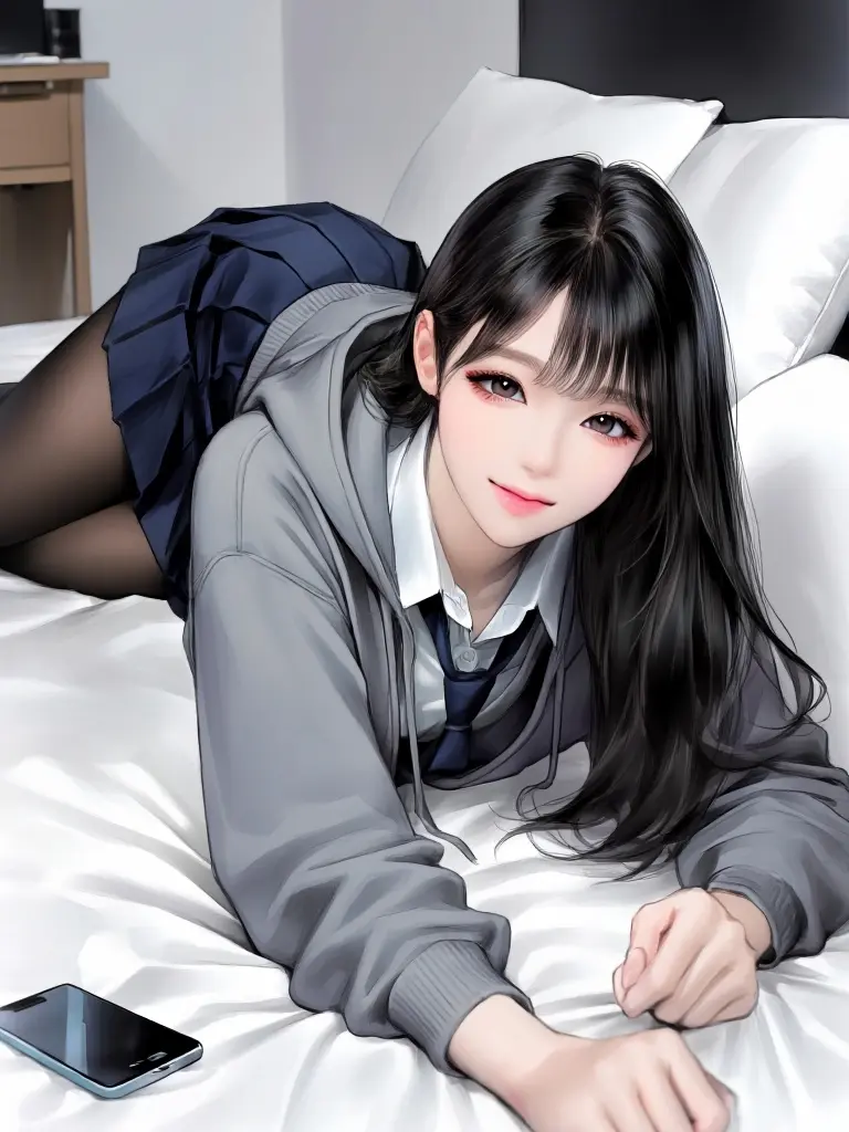 NuttyFrame7824의 방학식과 함께 집에 놀러온 여사친