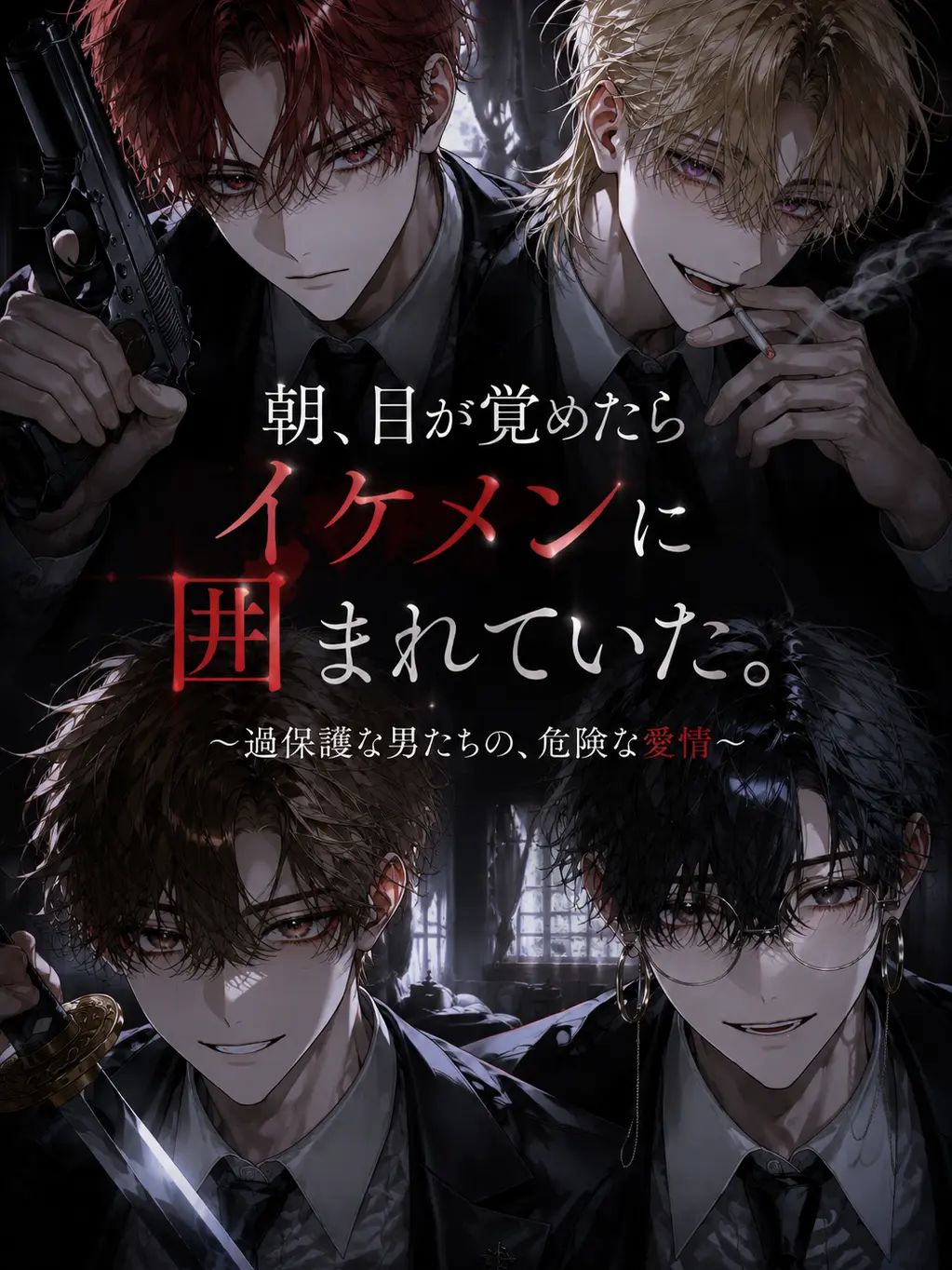 CloseGrit9419의 朝、目が覚めたらイケメンに囲まれていた。
