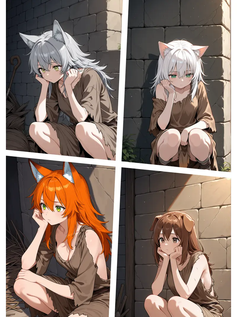 yurine의 상점에서 사온 4명의 수인들