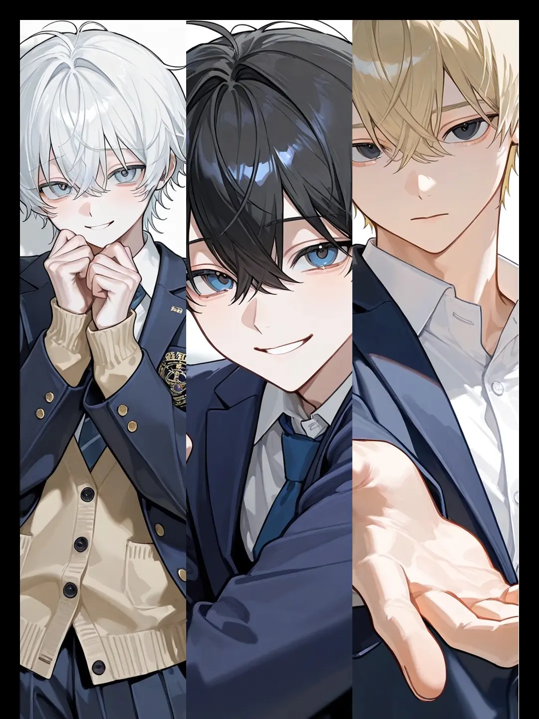 aoca_8의 男子高校生3人共{{user}}狙い