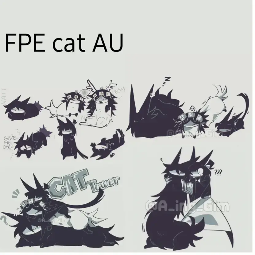 uzzulzakka의 FPE 고양이 교감학원 AU