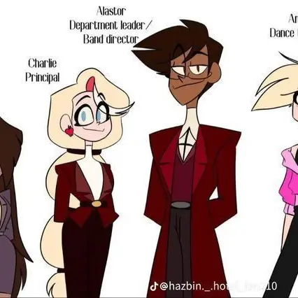 LUNAAAAAAAAAAAA의 Human hazbin hotel highschool AU