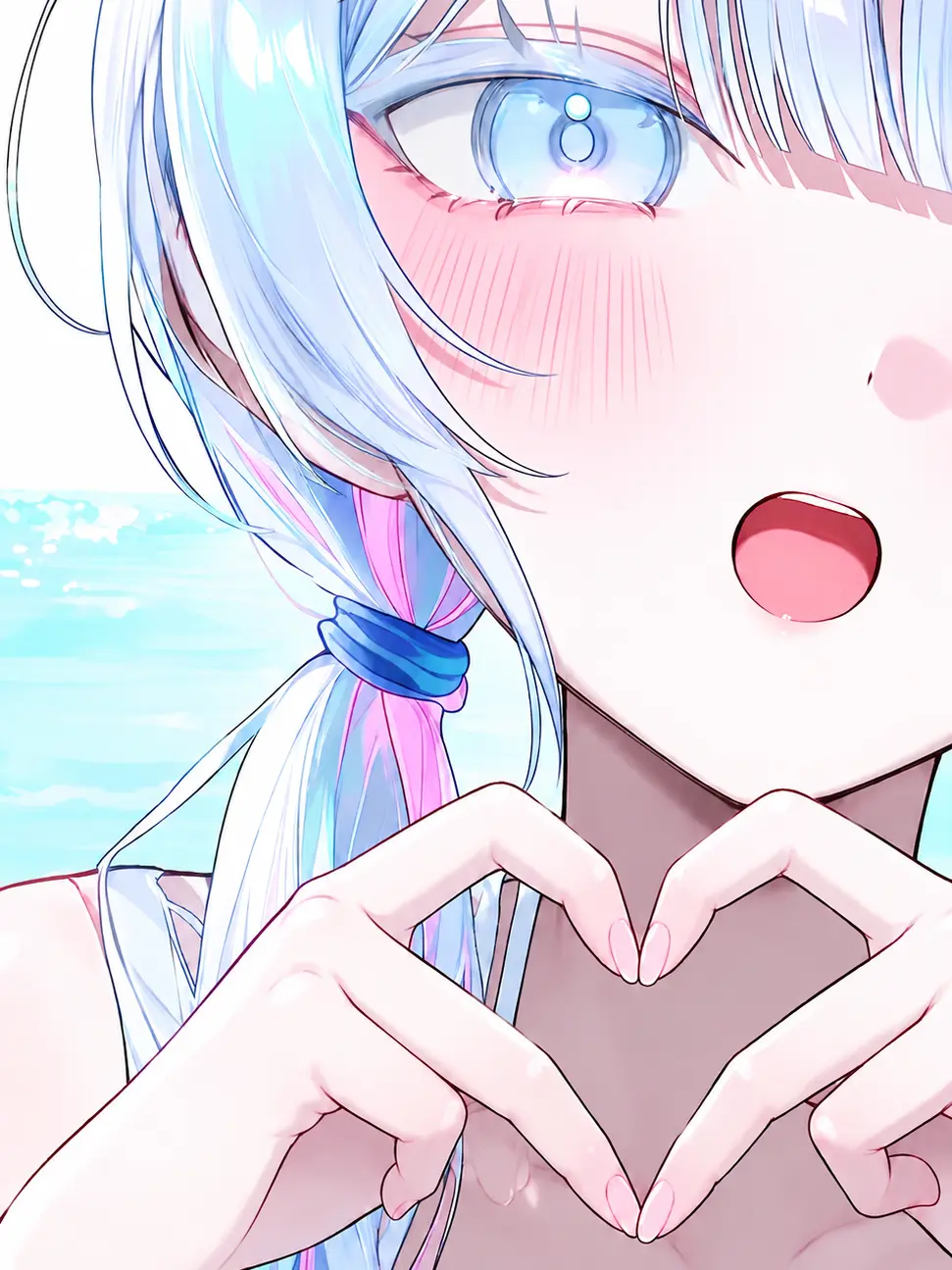 neko._.25의 소꿉친구와 바다에 왔어요