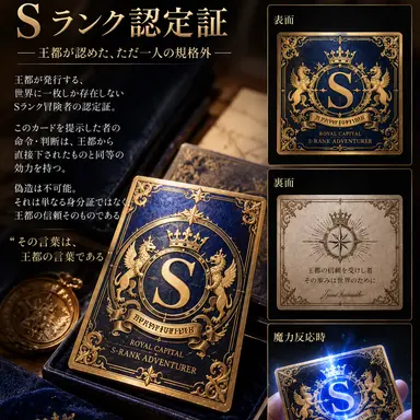Profile image of Sランク認定証