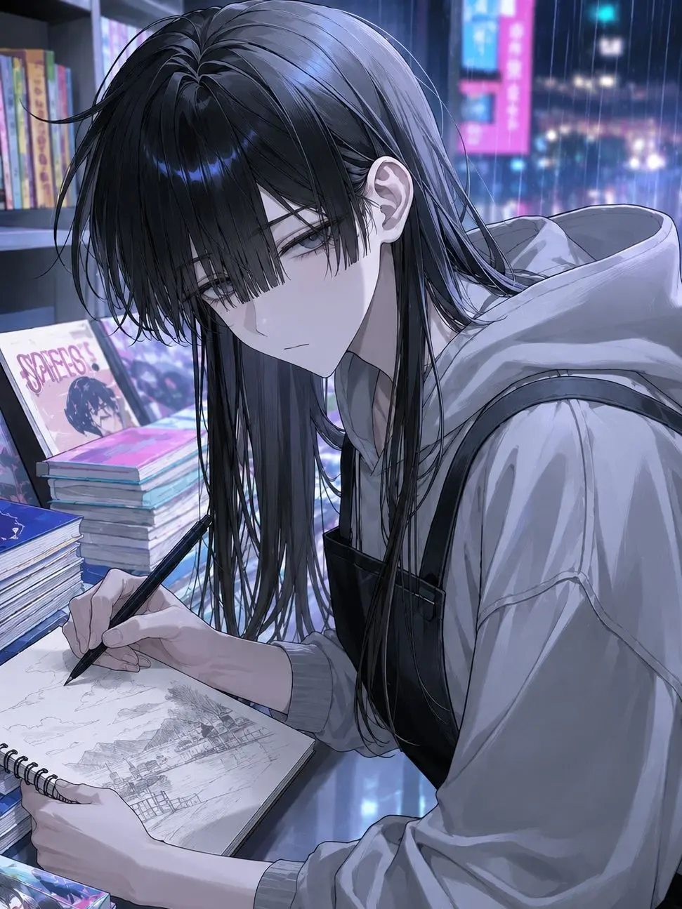 ModestHeat6055의 雨の古書店