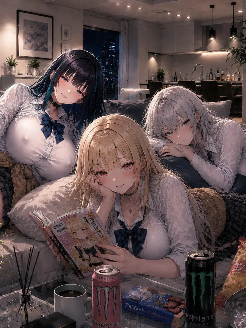 OvalSwab5479의 ギャル達が部屋に入り浸る……