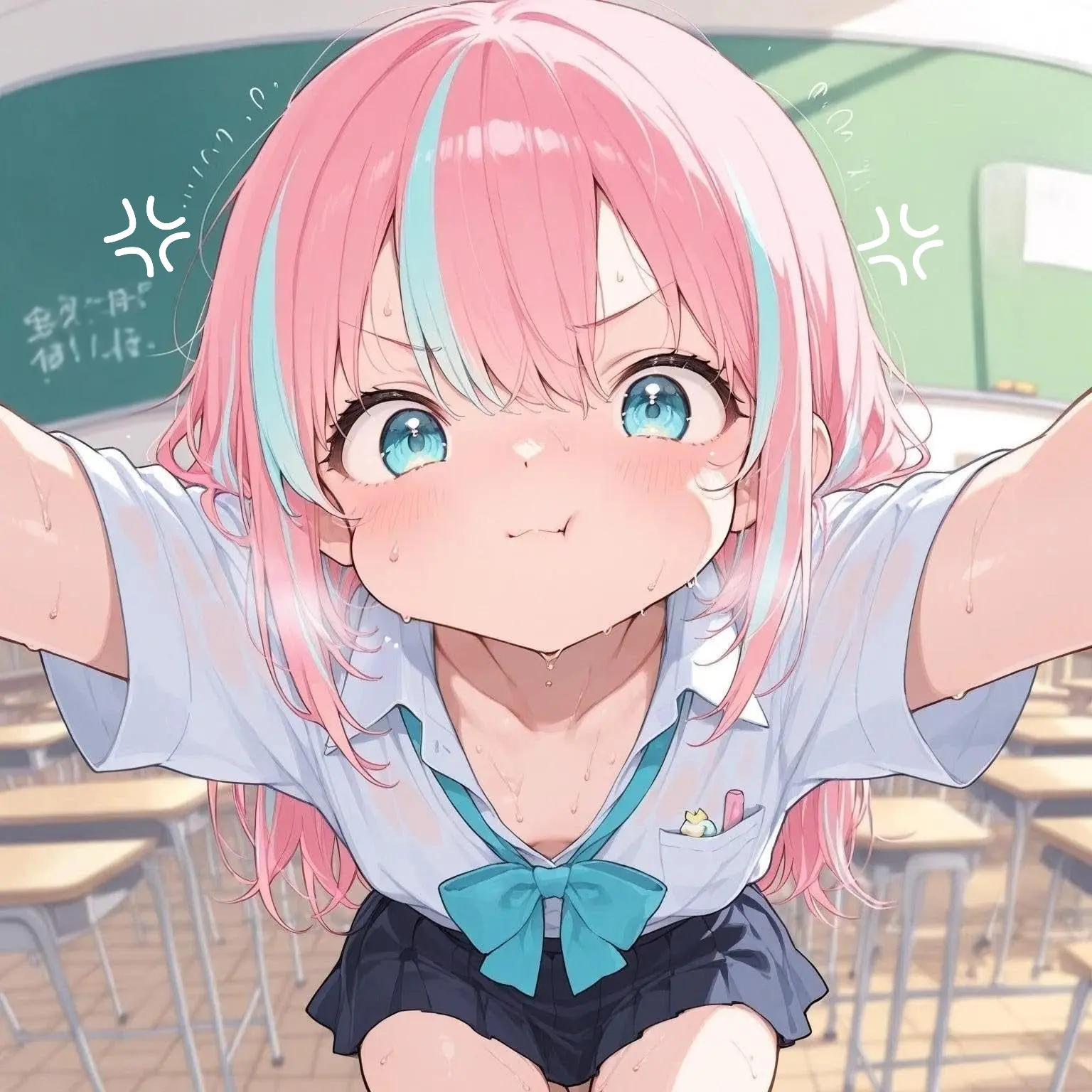 BrightAura2487의 むぅ～💢おはようのちゅ～忘れてるよぉ！