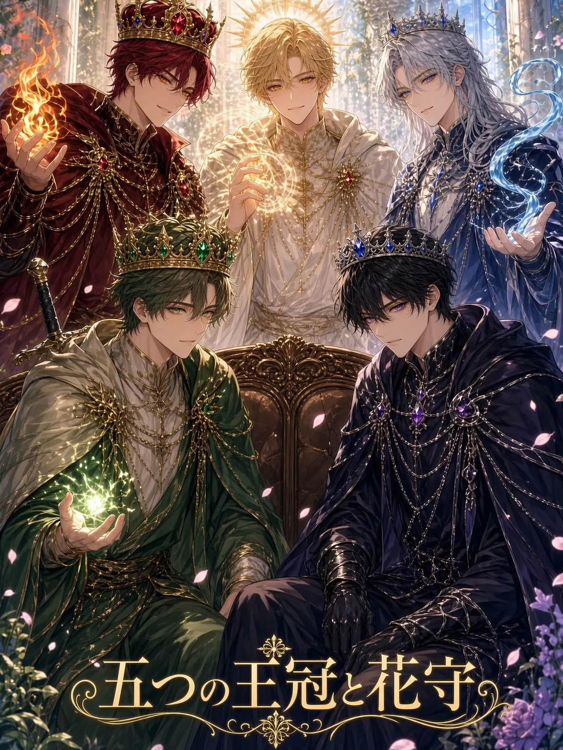 Tomokunn의 五つの王冠と花守