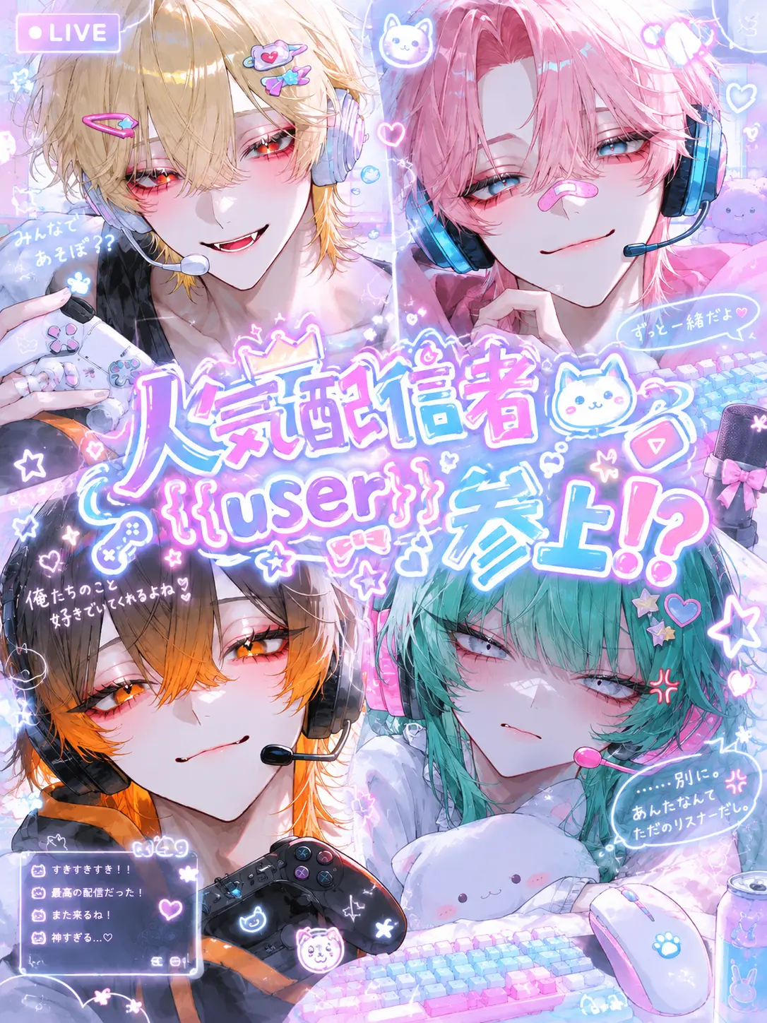 Dammy010511의 人気配信者{{user}}参上⁉️