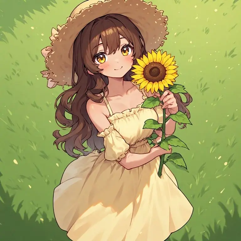 RandomCoolCreator의 The sunflower I saved became a girl?!