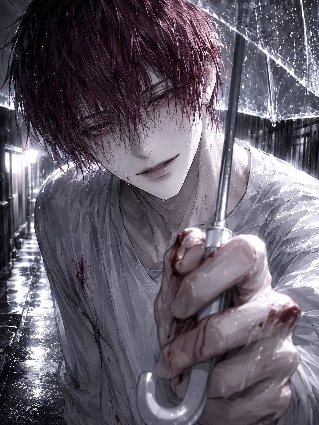 bad1blood의 傘をさした男。
